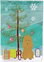 Vista 432 de Caroline's Treasures BB4243GF Bandera de jardín con texto en inglés «Merry Christmas» con texto en inglés «Merry Christmas», bandera decorativa