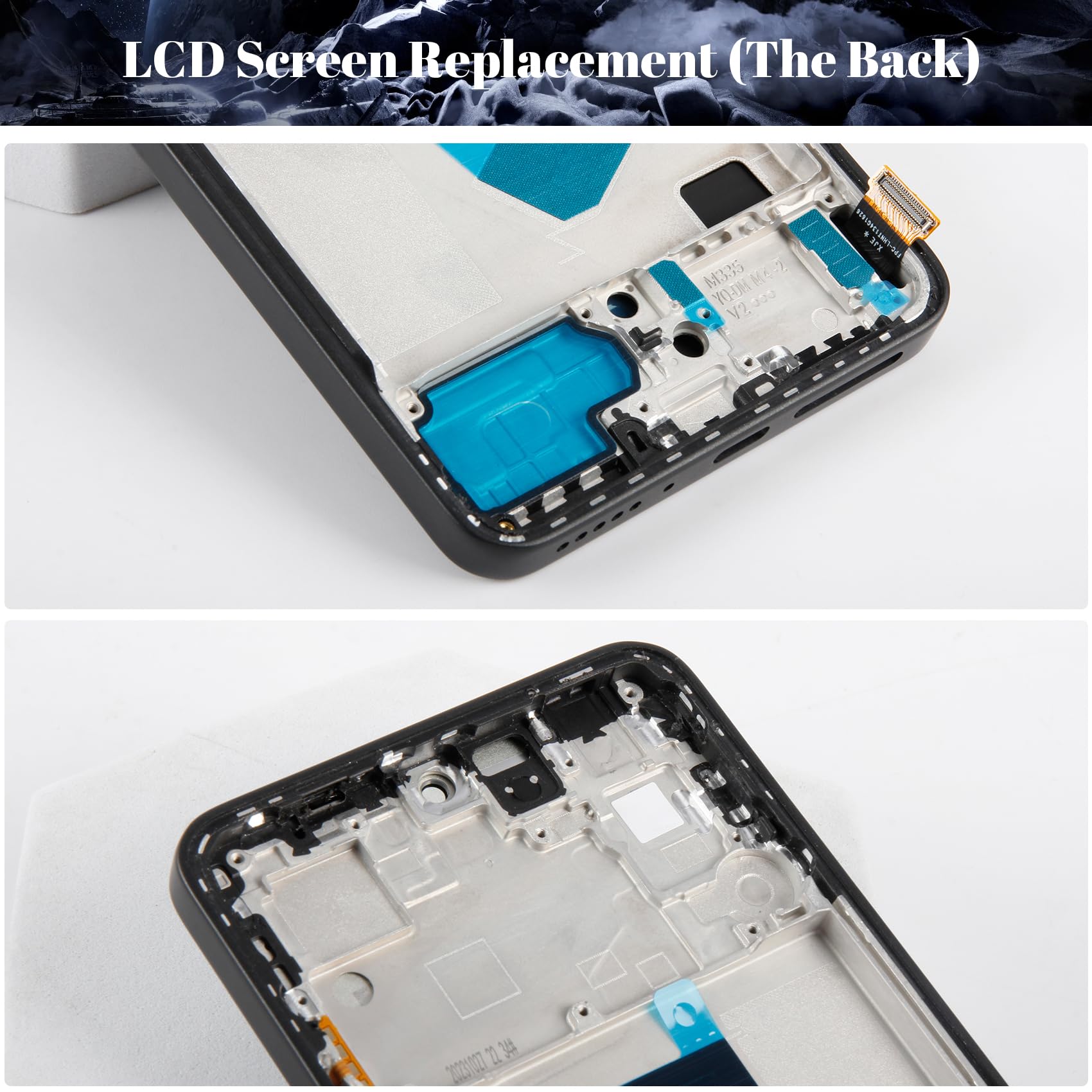 OLED LCD-Display für Xiaomi Redmi Note 13 4G für Xiaomi Redmi Note 13 4G Bildschirm Ersatz für 23129RAA4G Touchscreen Digitizer Montage Reparaturteile Kits mit Rahmen