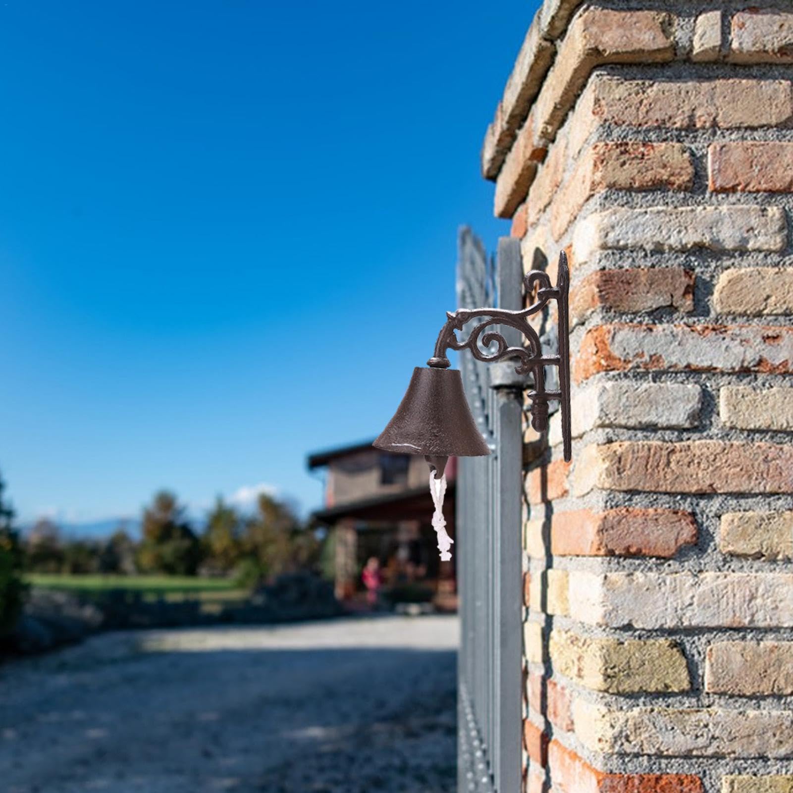 Campanello Da Parete In Ghisa Anticato | Per Giardino O Interni | Effetto Ruggine