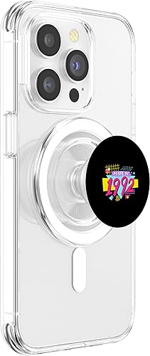 Miniatura 3 de Made in 1992 90s Nostalgia Retro Vintage 1990s 32nd Birthday PopSockets MagSafe PopGrip for iPhone