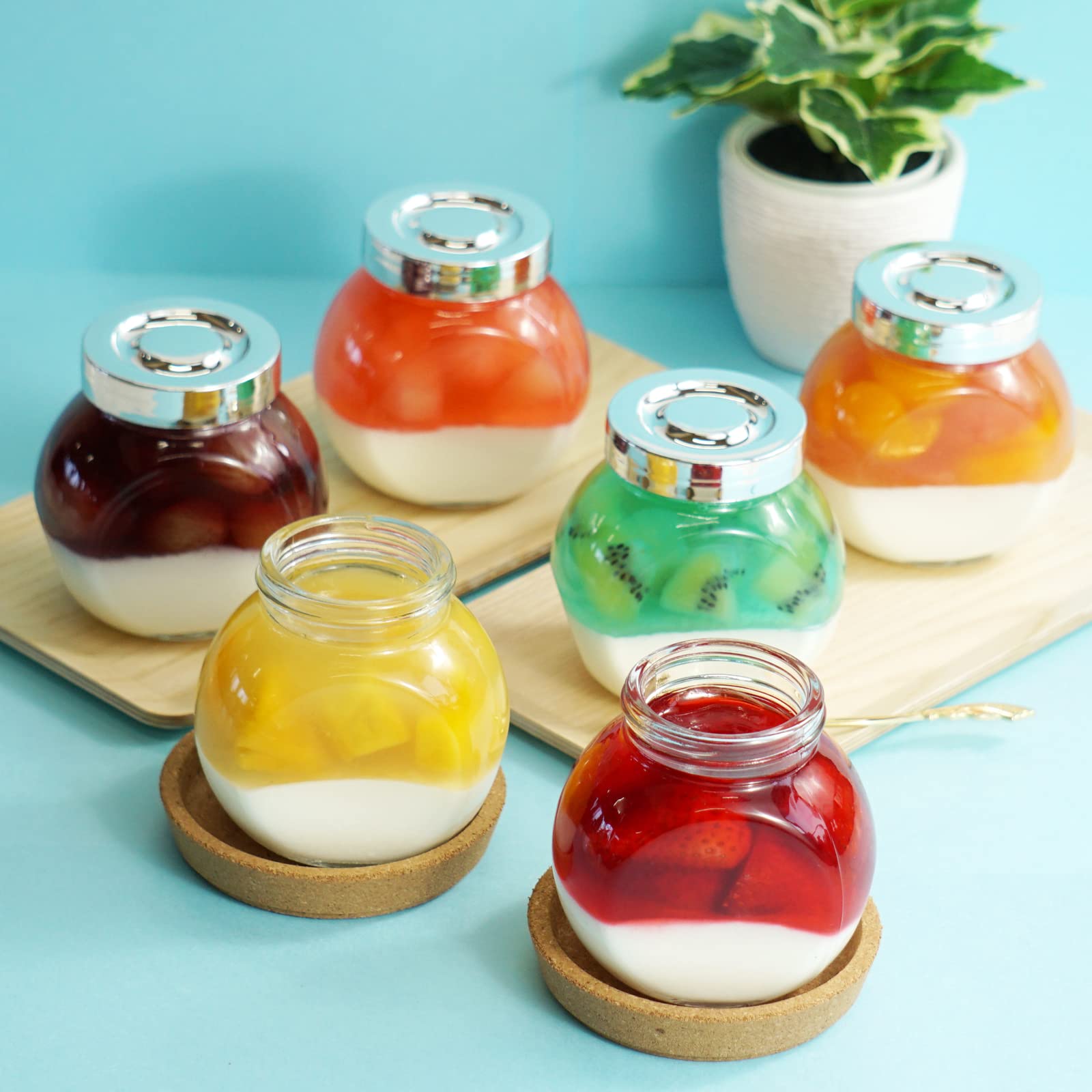 わらいみらい フルーツゼリー＆ミルクプリン