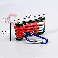 Vista 4 de Kit multiherramienta de reparación de bicicletas, multiherramienta 9 en 1, kit de herramientas de reparación multiusos