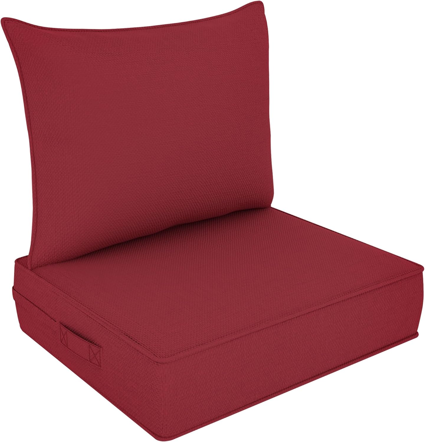 Outdoor Deep Seat Cushion Set 24x24x6 Inch - Waterproof & Fade Resistant Patio Chair Cushions, Non-Slip Outdoor Cushions Fit Loveseats, Couches, Chairs (4, Cream, 24x24x6 inch)