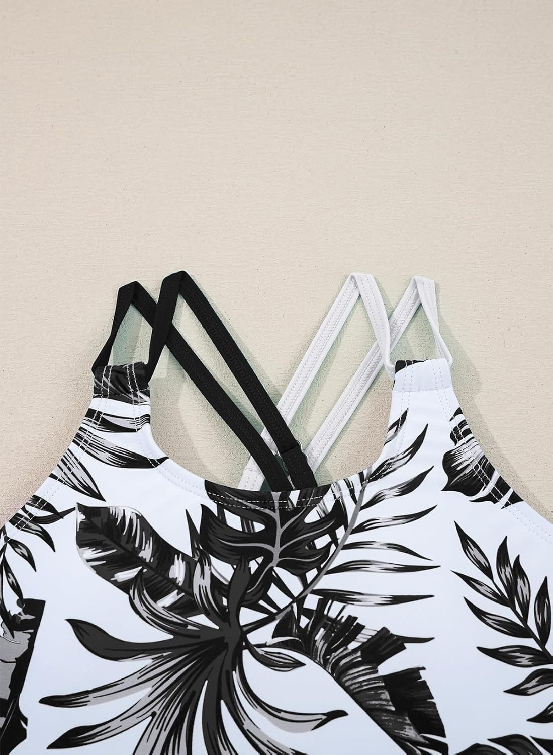 blibean Teen Girl Swimsuits 3 Piece Tankini Sets with Chest Pad Size 6-15 Years - Image 8