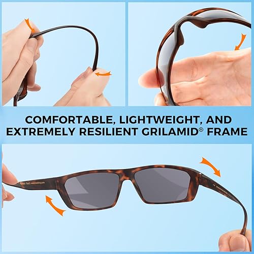 Miniatura 5 de KastKing Huzzah - Gafas de sol deportivas polarizadas para hombres y mujeres, ideales para conducir, pescar, ciclismo y correr, protección UV