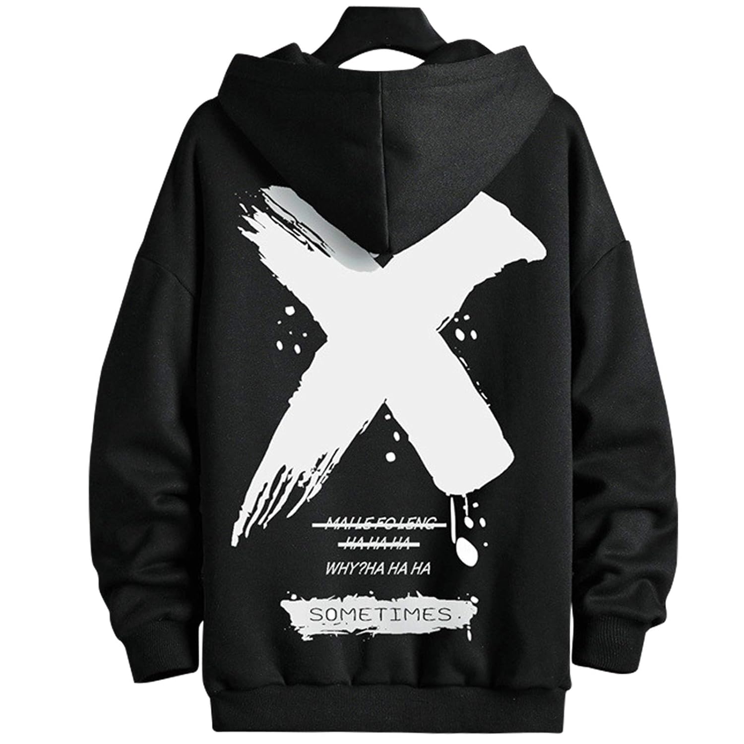 Covisoty Hoodies for Men Woman Pullover Mens Fashion Hip-Hop Hooded Sweatshirt Casual Long Sleeve