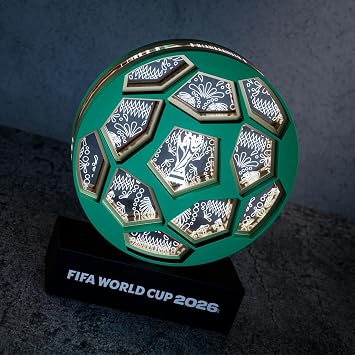 FIFA World Cup 2026TM Official Licensed LED Soccer Ball Replica Collectible Decoration Light Up World Cup, Commemorative Lamp, Soccer Memorabilia Gift for Fans & Collectors for Home Office