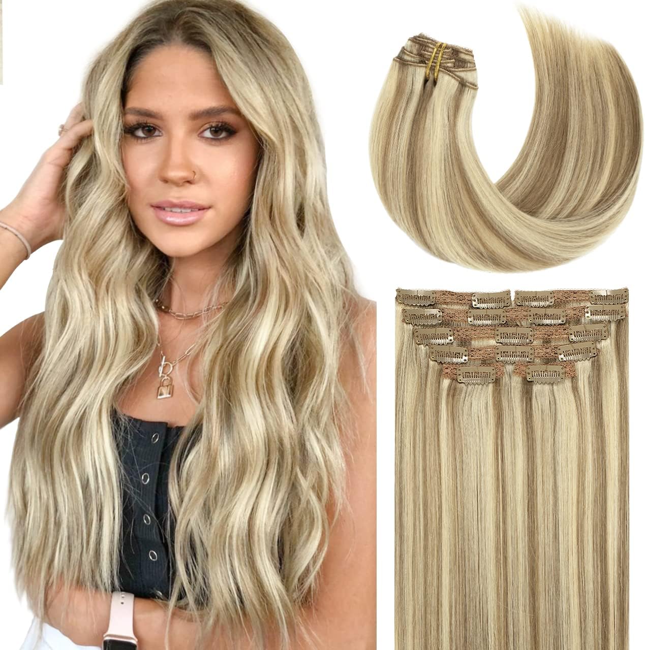 EVE HAIR 100 Remy Human Hair Clip In Extensions 9