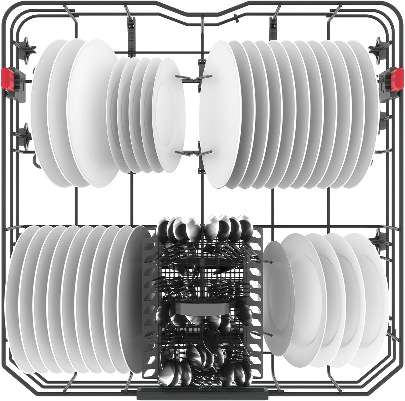 Whirlpool Lavastoviglie semi incasso : colore inox, grande capienza - WB 6020 P X [Classe di efficienza energetica E]