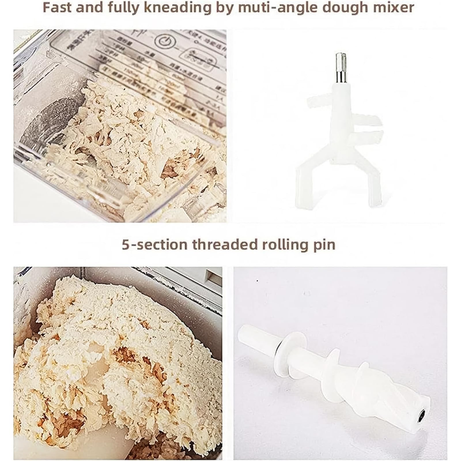 Macchina Automatica Per Pasta Elettrica, 260w Per Spaghetti E Noodles Freschi Fatti In Casa In 10 Minuti, Multifunzionale Con Estrusore Multi-forma E Sfogliatrice Per Impasto Per Pasta Ripiena E Macch