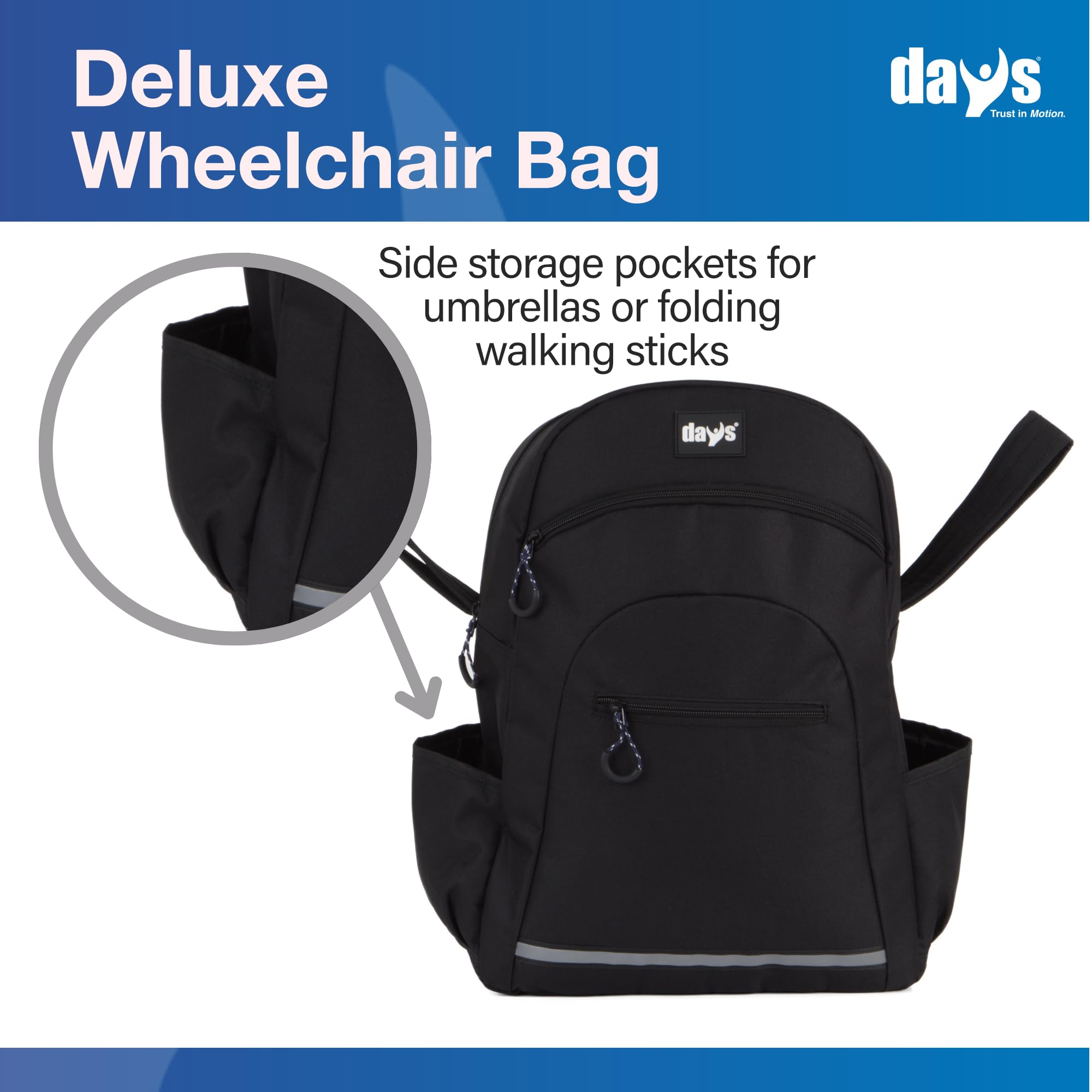Homecraft Deluxe - Mochila para silla de ruedas