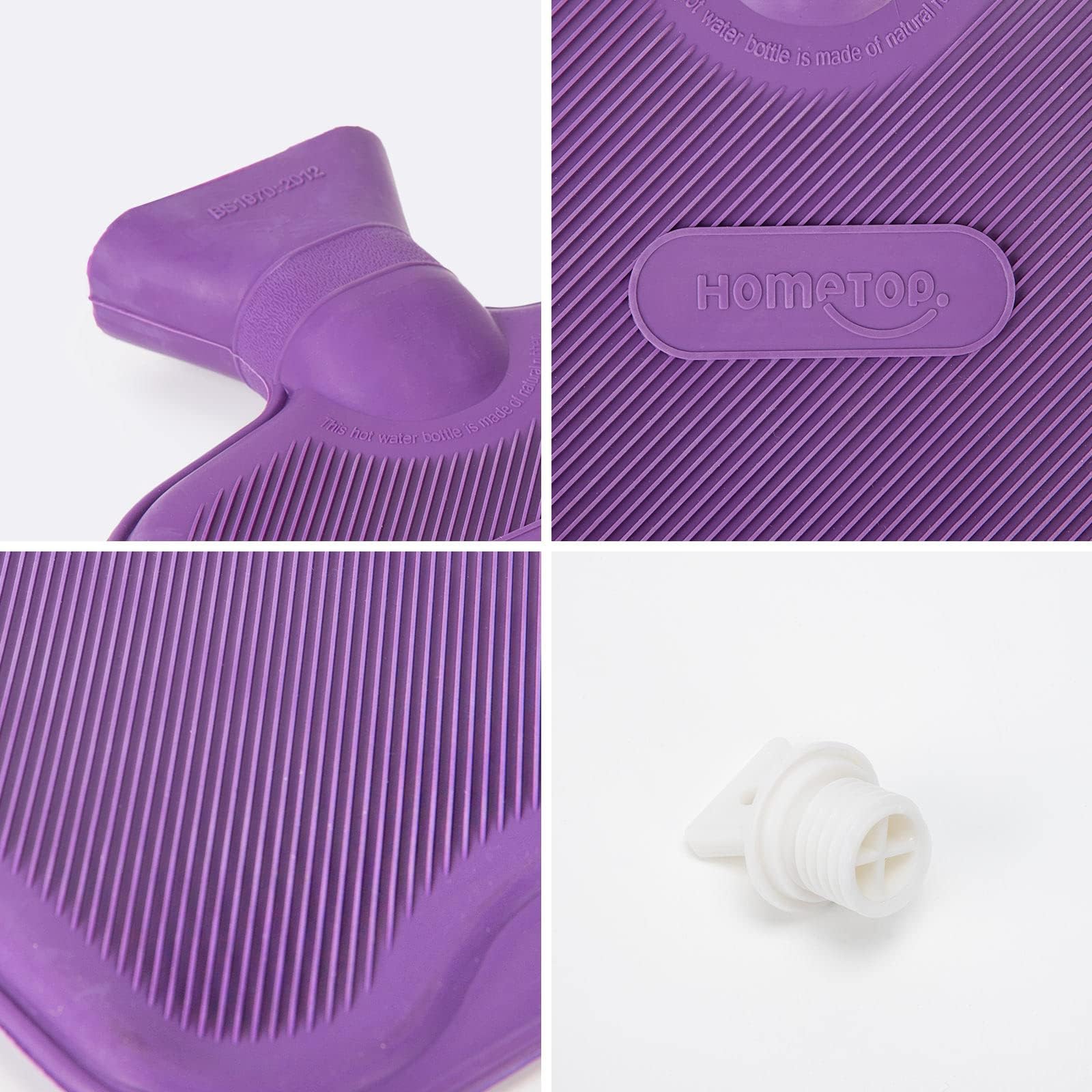 Borsa Dell'Acqua Calda, Borsa per L'Acqua Calda con Peluche Morbida Copertura 2L, Aiuta a Fornire Calore e Comfort, Ottimo Ideale per Mamma E Papà (Yellow)