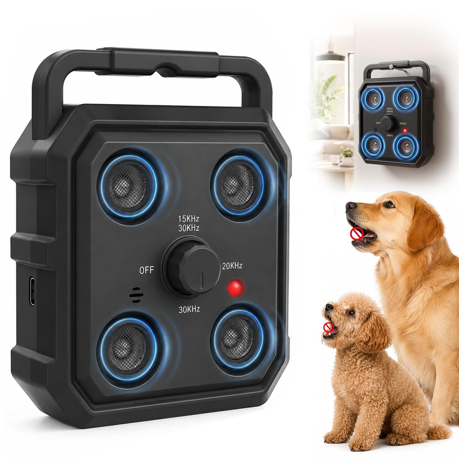 Dispositivo Anti abbaio per Cani, apparecchio Anti abbaio