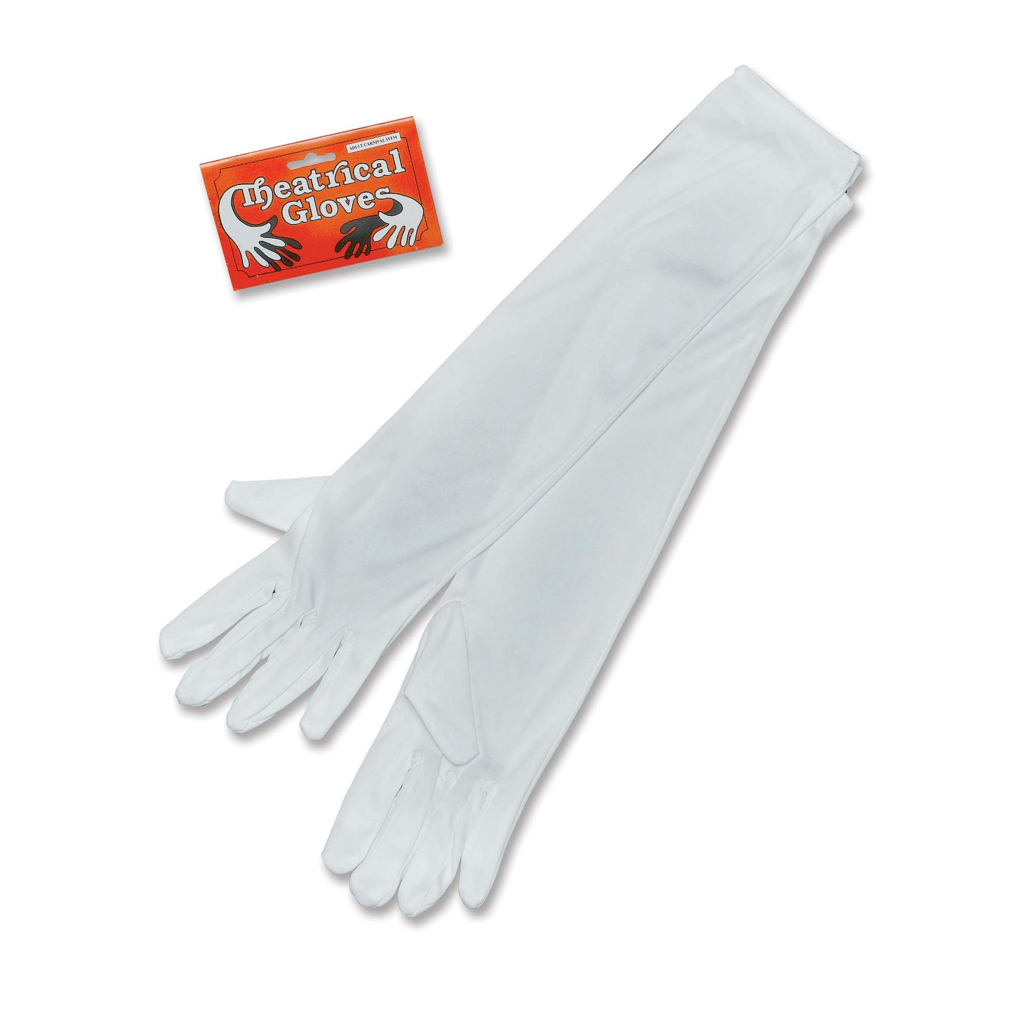 Long White Opera Gloves Proms Halloween Fancy Dress