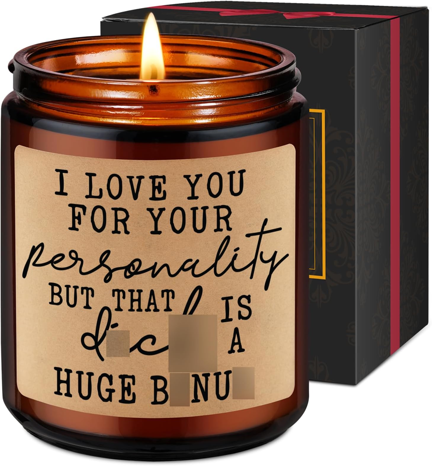 LEADO Candles for Men, Gifts for Boyfriend Fathers Day, I Love You, Husband Candle - Blue Collar Gifts for Men, BF - Funny Anniversary, Fathers Day, Birthday Ideas for Boyfriend, Husband, Fiance, Gay