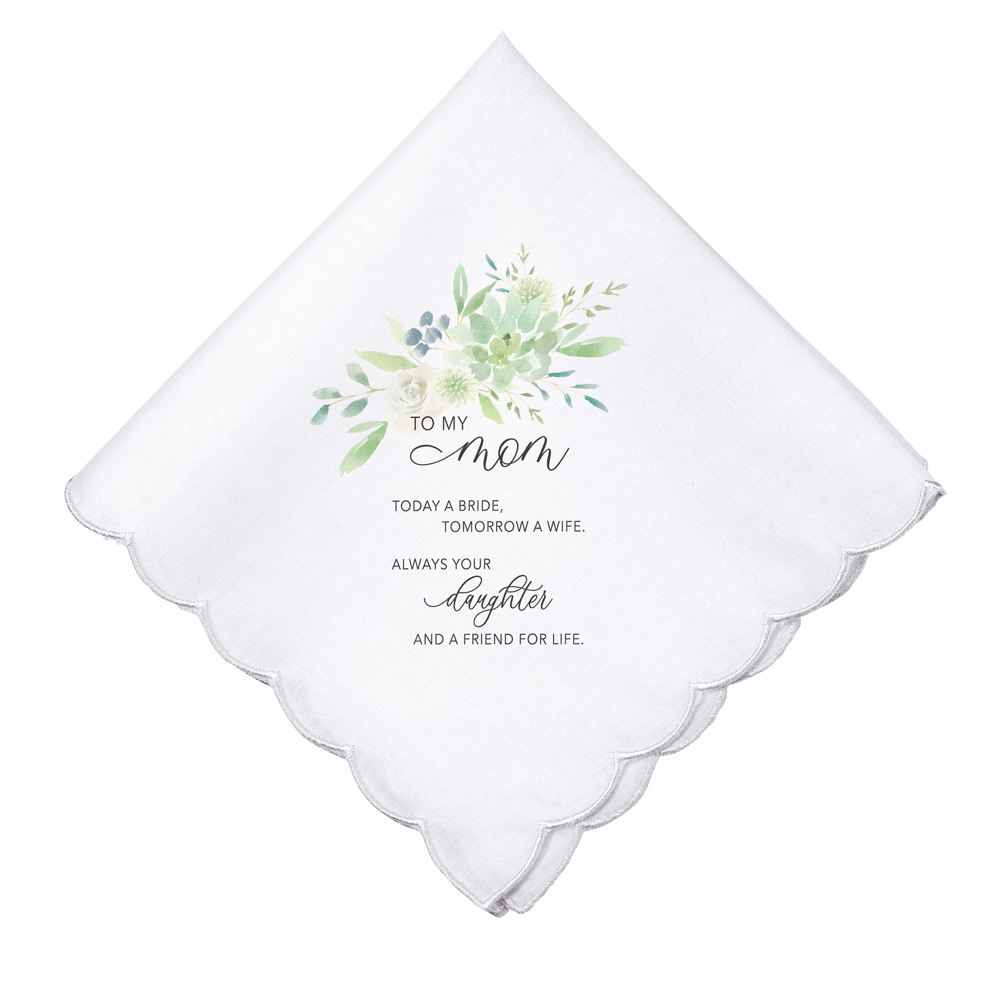 Lillian Rose Mom Wedding Keepsake Hankie, One Size, White