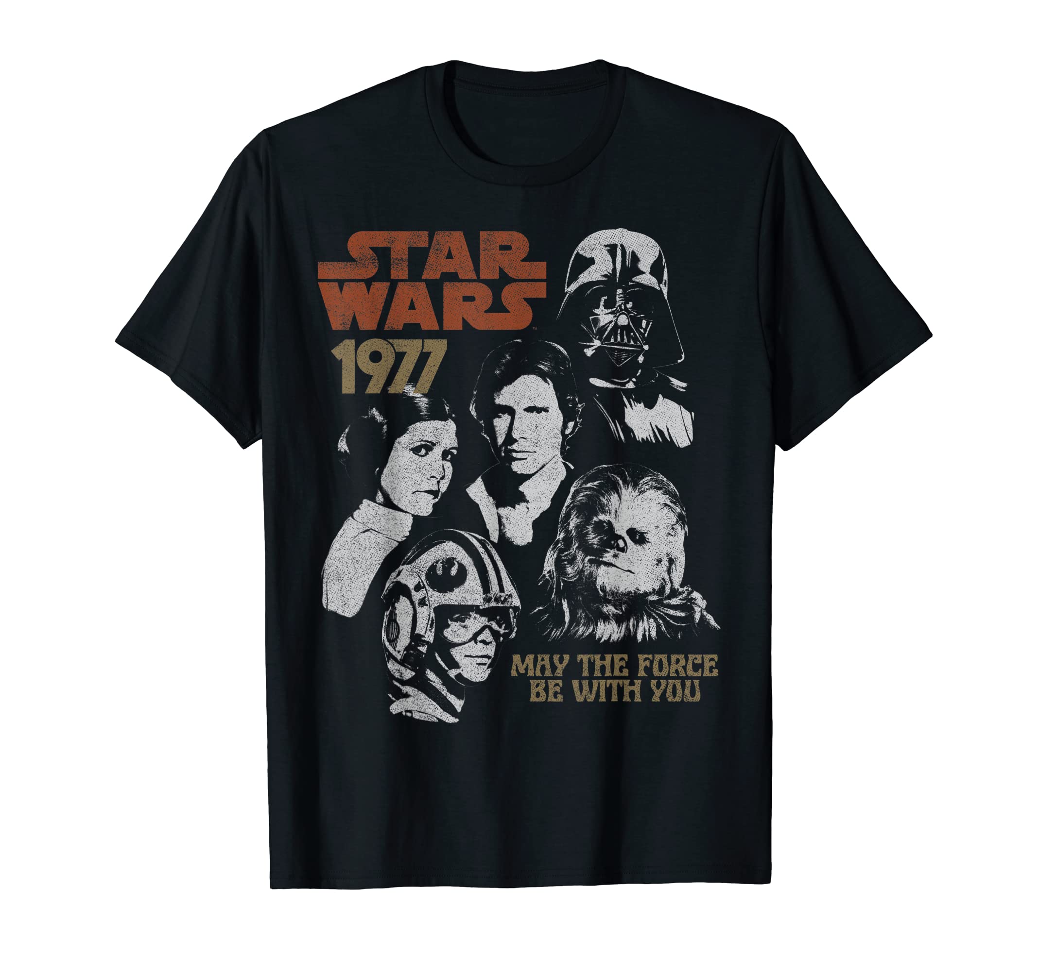 star wars1977 Vintage Portrait Collage T-Shirt