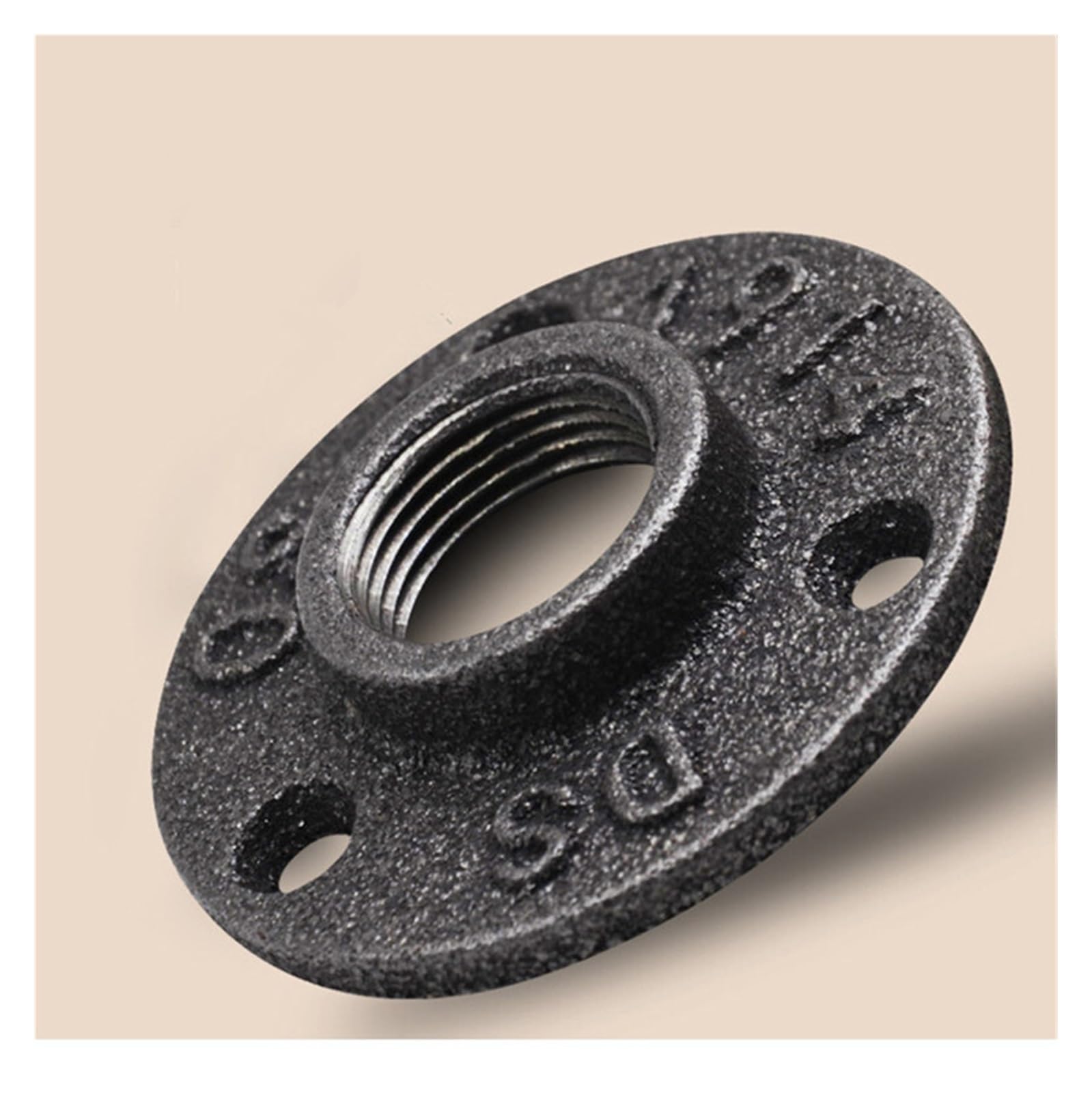 SBTRKT 10 Uds Accesorios de tubería de Hierro Montaje en Pared Piso Antiguo DN15 Pieza de Brida Herramienta de Hardware Bridas de Hierro Fundido Gietijzeren Buisleidingen (Size : DN25)