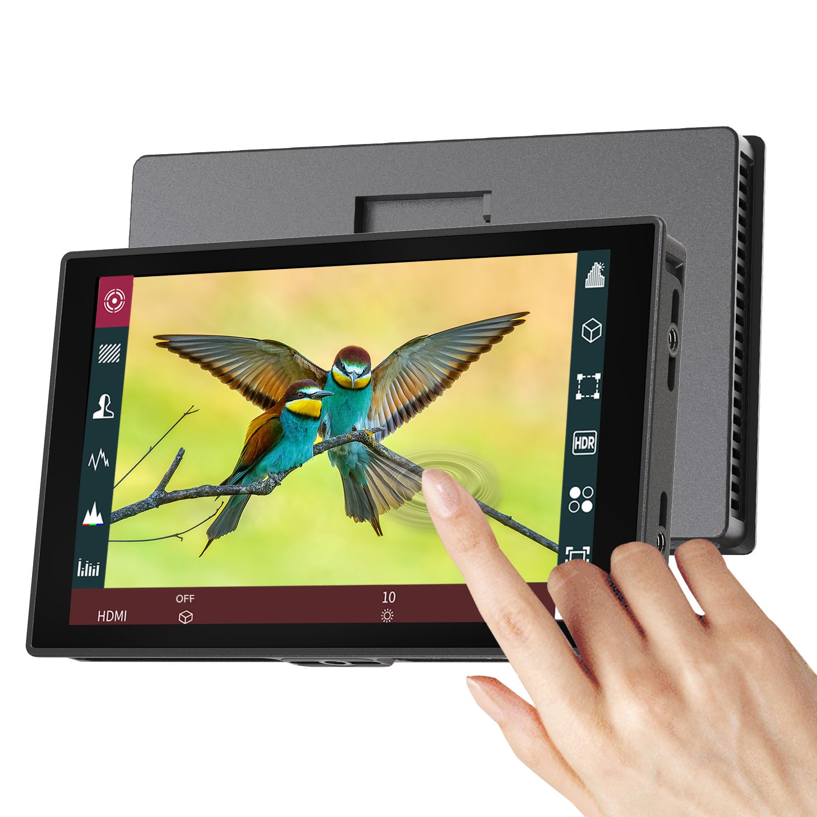 PortKeys HD7T Touchscreen camera-veldmonitor, 7 inch, 1000 nits, DSLR- cameramonitor, 4K HDMI ingang/uitgang, Full HD 1280 x 800 IPS, 3D-lut video peaking focus assist voor DSLR en bioscoopcamera's PortKeys HD7T Touchscreen camera-veldmonitor, 7 inch, 1000 nits, DSLR- cameramonitor, 4K HDMI ingang/uitgang, Full HD 1280 x 800 IPS, 3D-lut video peaking focus assist voor DSLR en bioscoopcamera's