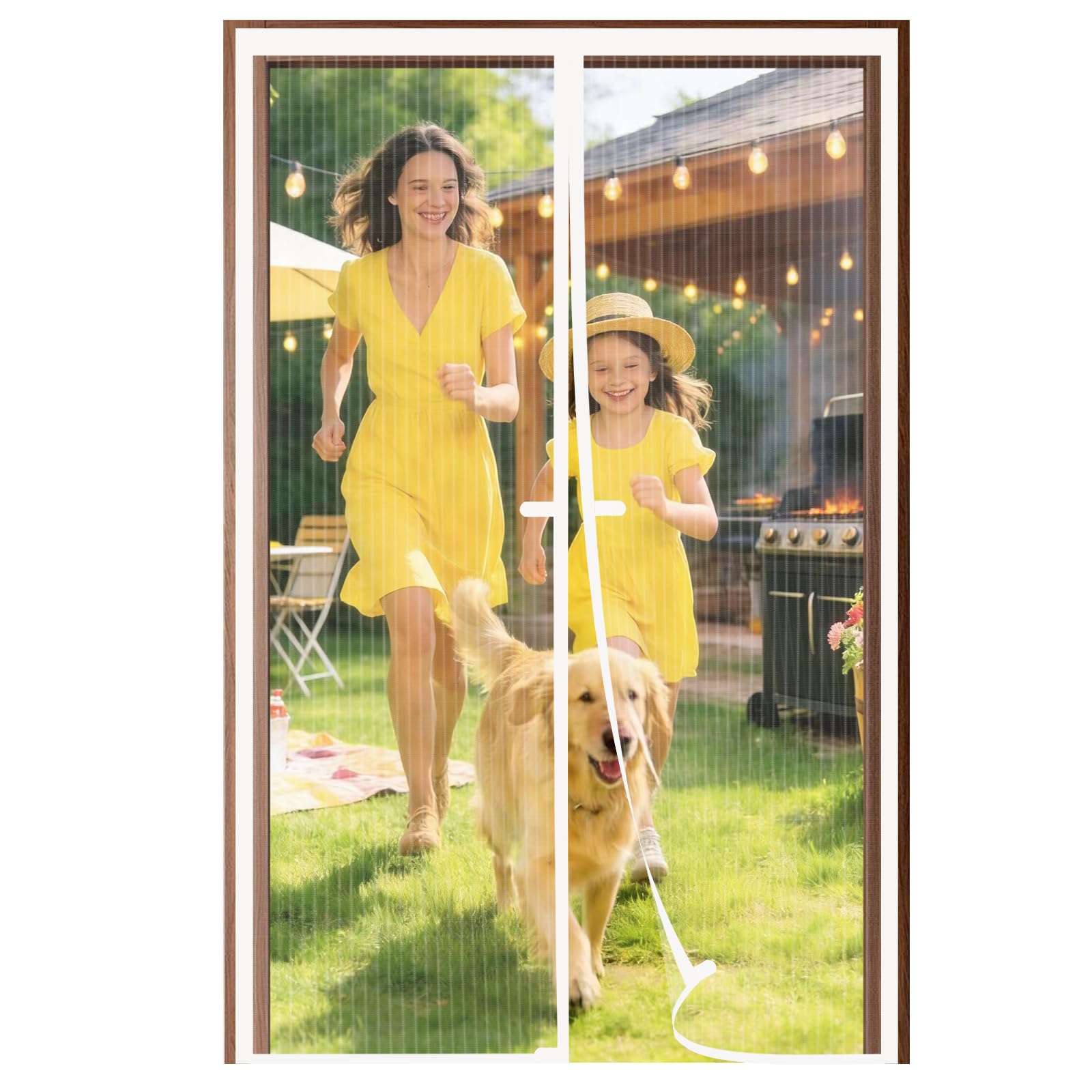 Zanzariera Magnetica per Porte e Finestre 210x255cm – Senza Forare, Tenda Anti-Zanzare Premium in Bianco, Facile da Installare, Chiusura Automatica, Taglie Personalizzabili, Addio Zanzare