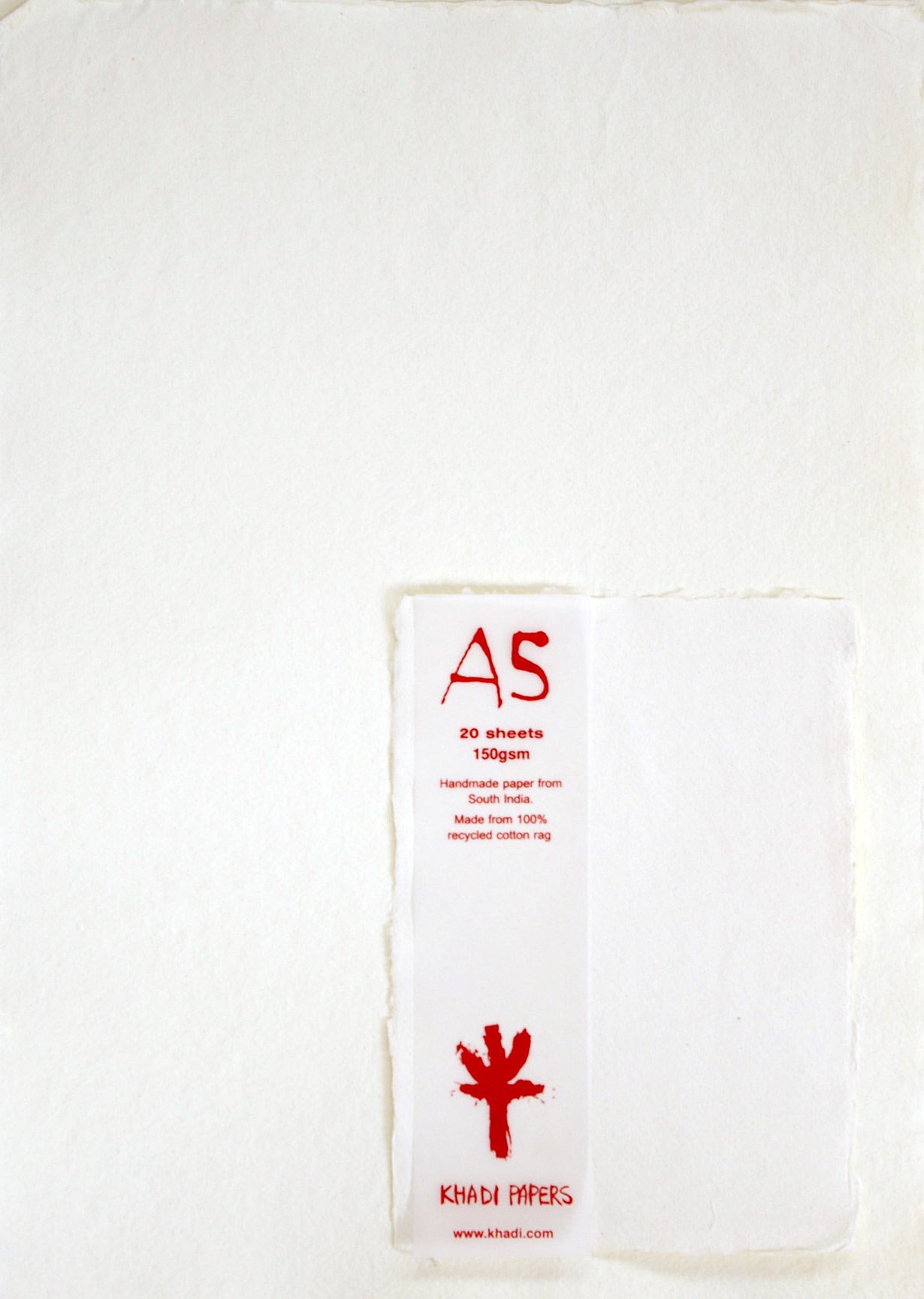 KHADI PAPER WHITE RAG(20 SHEETS) PACKS A5W 150 GSM 6" X 8.25"