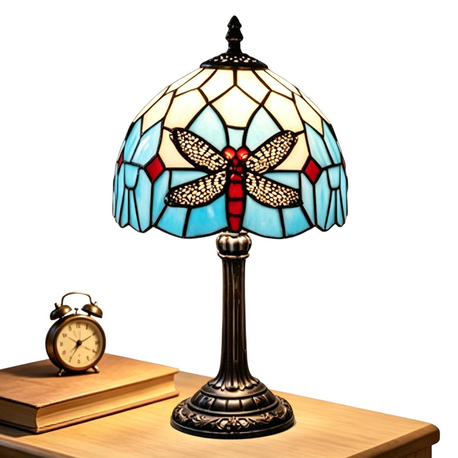 Lampada da tavolo, luce vintage per comodino con animali macchiati | Lampada da soggiorno per appartamento, soggiorno, camera da letto, cameretta dei bambini, studio, scrivania, comodino, tavolo