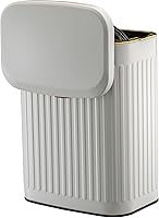 Vista 9 de 2.11Gallon 8L Carbon Steel Trash Can Door Compost Bin Wall Mounted 2 Ways Sliding Lid Compost Bin Countertop Kitchen Hanging Cabinet Door Trash Bin