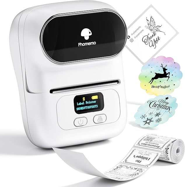 Label Printer M110 Address Label Maker Bluetooth Thermal Portable Label ...
