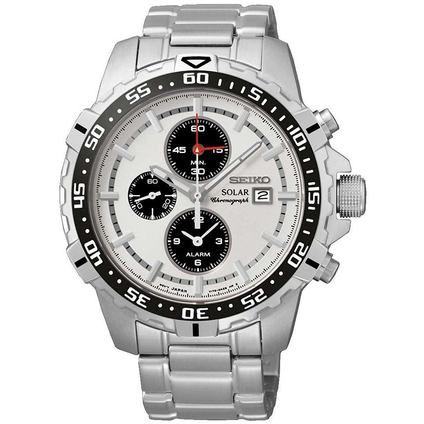 Seiko SSC297P1 Solar - Wristwatch Men's, Stainless Steel, Band Colour: Grey