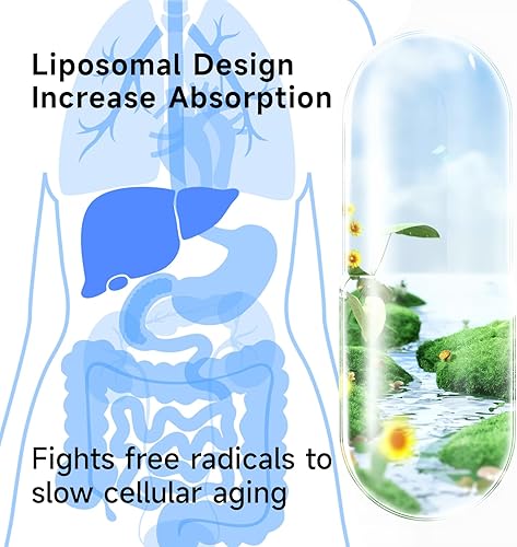 Miniatura 5 de Suplemento de luteolina liposomal de 1400 MG, máxima absorción, potente suplemento antioxidante flavonoide premium para el cerebro 120 cápsulas