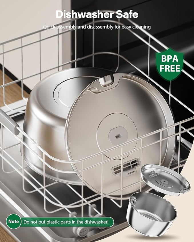 Fuente de Agua para Gatos Acero Inoxidable - 3.2L Automática con 4 Filtros miniatura 7