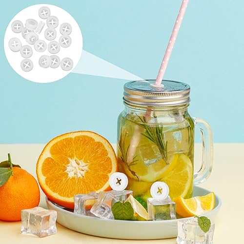 Miniatura 3 de SHERCHPRY 20 tapones de silicona para agujeros para pajilla, tapones para popote de tapa, ojales para tapas, popotes de silicona