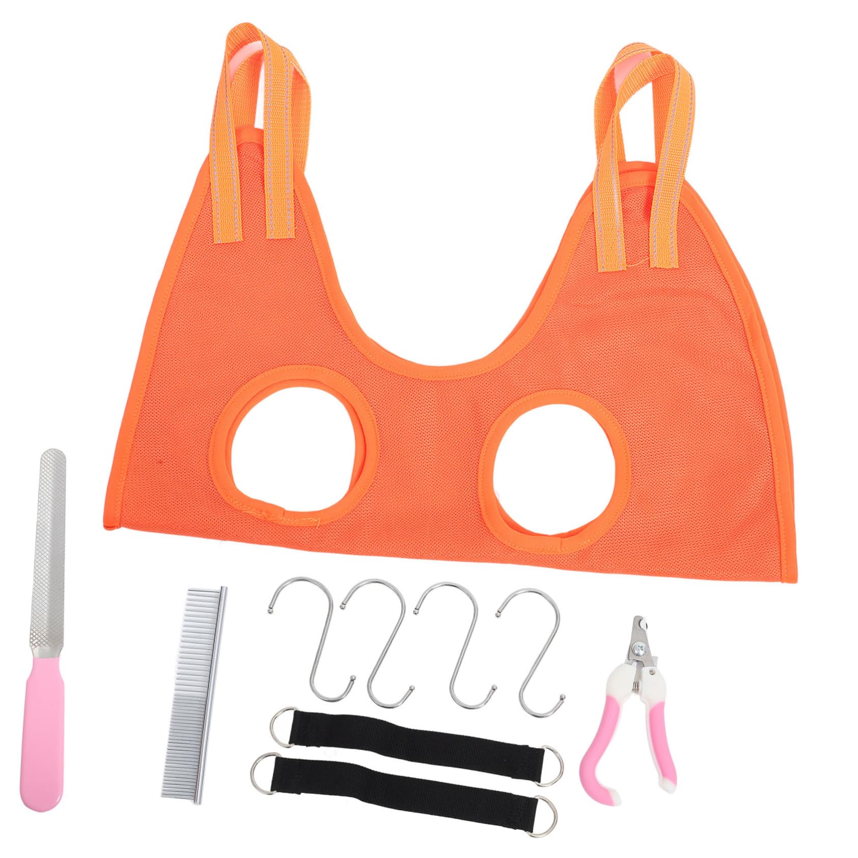 VICASKY 1 Set Pet Grooming Hammock with Grooming Comb Easy Nail Trimming Tool for Cats Dogs Sturdy Convenient for Bathing Suitable for Pets