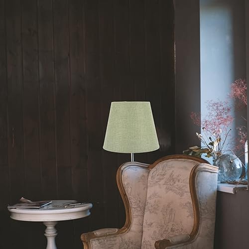 Miniatura 8 de DOITOOL Pantalla de tela para lámpara de tela, cubierta de lámpara de tambor E14, cubierta de repuesto para mesa de luz de pie para mesita de noche,