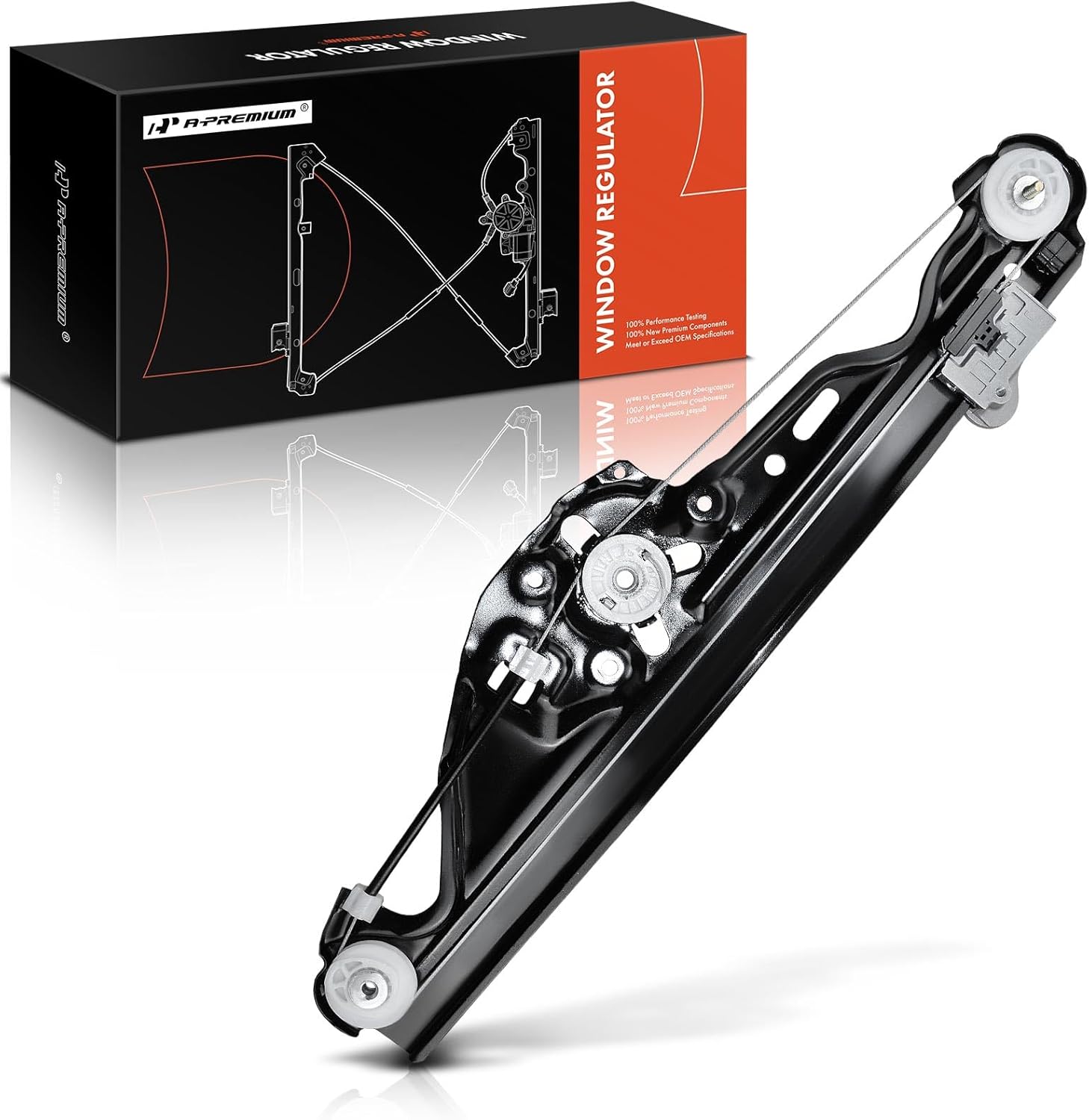 A-Premium Power Window Regulator without Motor Compatible with BMW 525i 528i 530i 535i 545i 550i 525xi 528xi 530xi 535xi Rear Passenger Side
