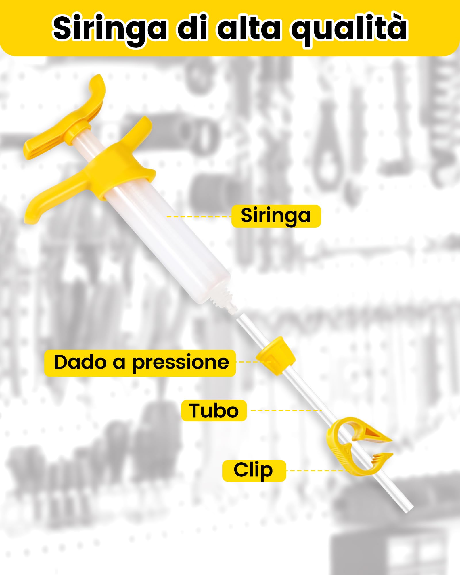 CHUMXINY Kit Spurgo Freni per SHIMANO, TEKTRO, MAGURA Freni a Disco Idraulici Di Serie. kit Spurgo Freni MTB Disco Include Connettori in Ottone, 150ML Di Olio Minerale.