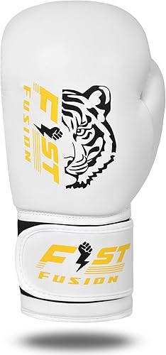 Miniatura 6 de Guantes de boxeo para Muay Thai, MMA, Kickboxing, boxeo, piel maya, guantes de cuero para hombres, mujeres y adultos, 8, 10, 12, 14, 16 onzas