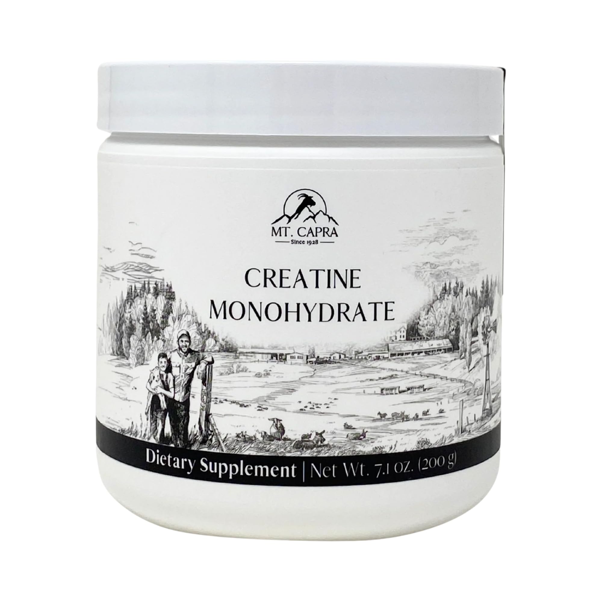 Mt. Capra Creatine | 5 g Creatine Monohydrate | Enhance Endurance and Cellular Performance | 40 Servings
