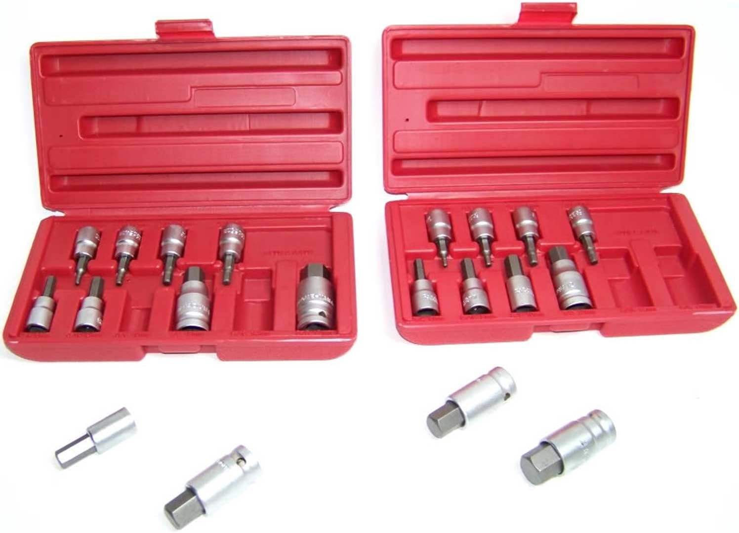 20pc Hex Bit Socket Set Metric & Sae Allen Wrench Tools