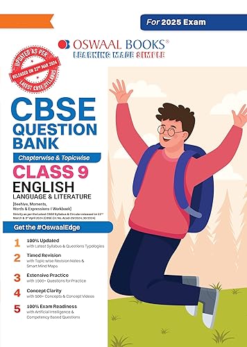 Oswaal CBSE Question Bank Class 9 English Language &amp; Literature, Chapterwise and Topicwise Solved Papers For 2025 Exams