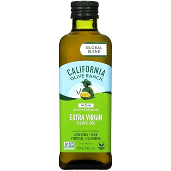 California Olive Ranch Global Blend Medium Extra Virgin Olive Oil, 16.9 fl oz (Pack of 2)