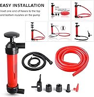 Vista 5 de Kit de bomba de transferencia de combustible de sifón multiusos para gasóleo y líquidos