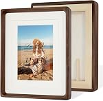 Bois 8x10 Cadres d'images 6x8 / 5x7 Cadre photo en noyer noir naturel brun