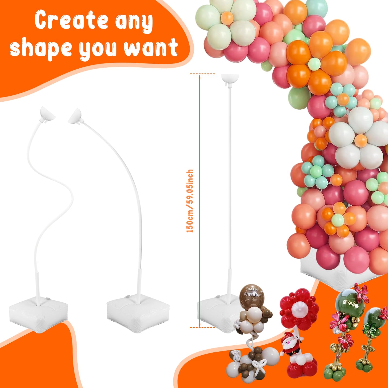 Wiederverwendbares Ballonbogen-Set 3 M – Verstellbar Mit Wasserbasis Für Hochzeiten & Partys