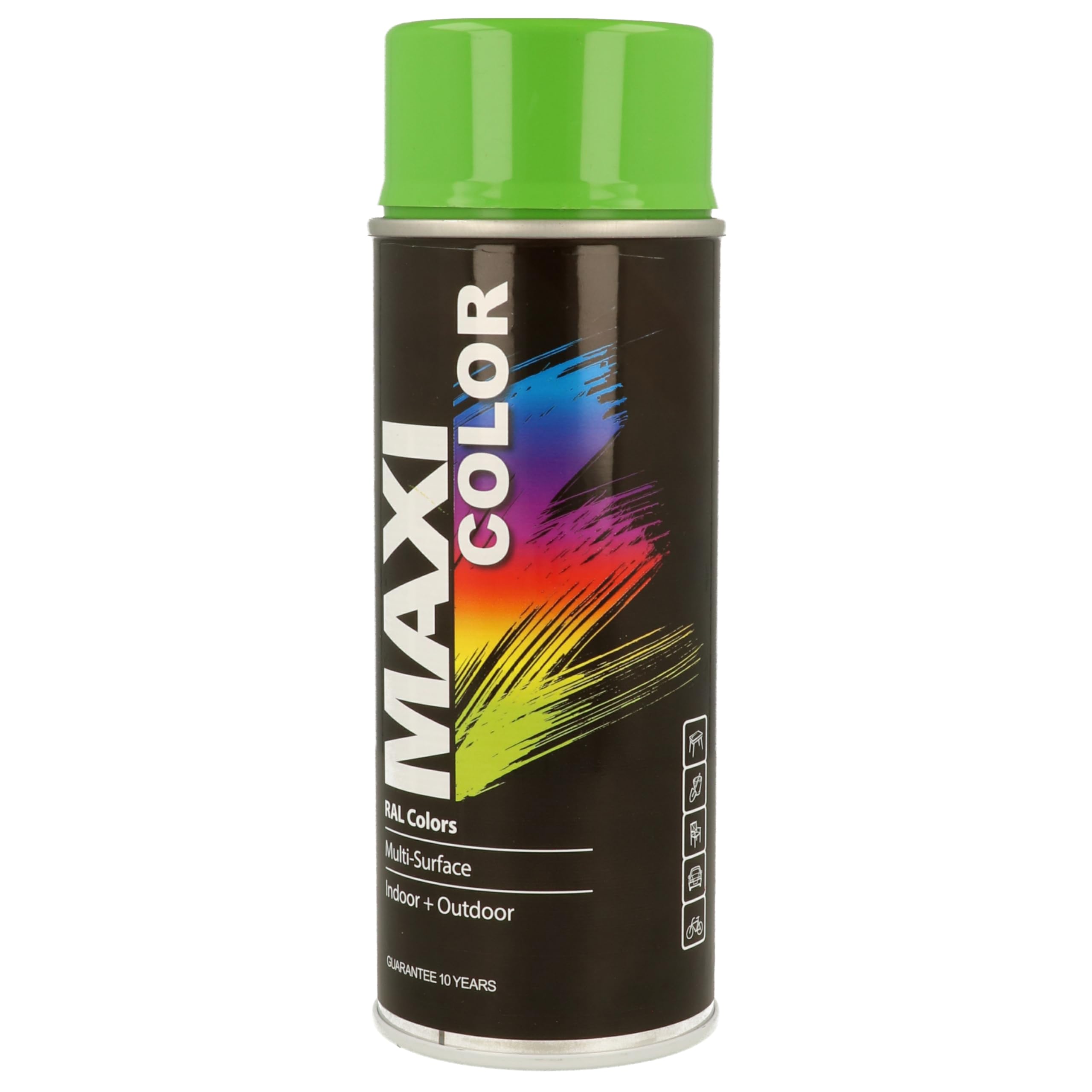 MAXICOLOR MX6018 MaxiColor Spray Gloss Yellow Green RAL6018 400ml