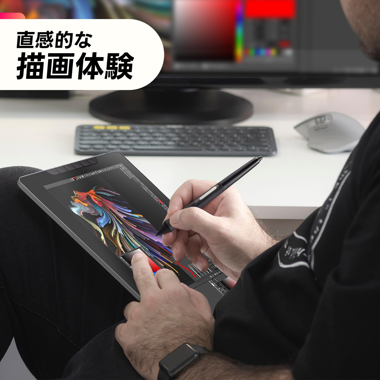 Amazon | ViewSonic GD1330 液晶ペンタブレット 13.3インチ 88%NTSC 