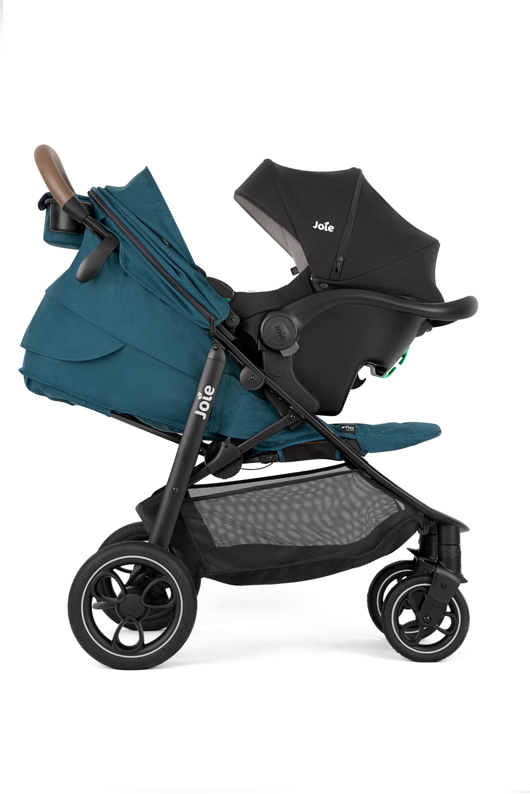 Wózki dziecięce marki Joie. Model Litetrax Litetrax Pro do 22 kg z rozkładaniem i rozkładaniem i ochroną przed deszczem, paw
