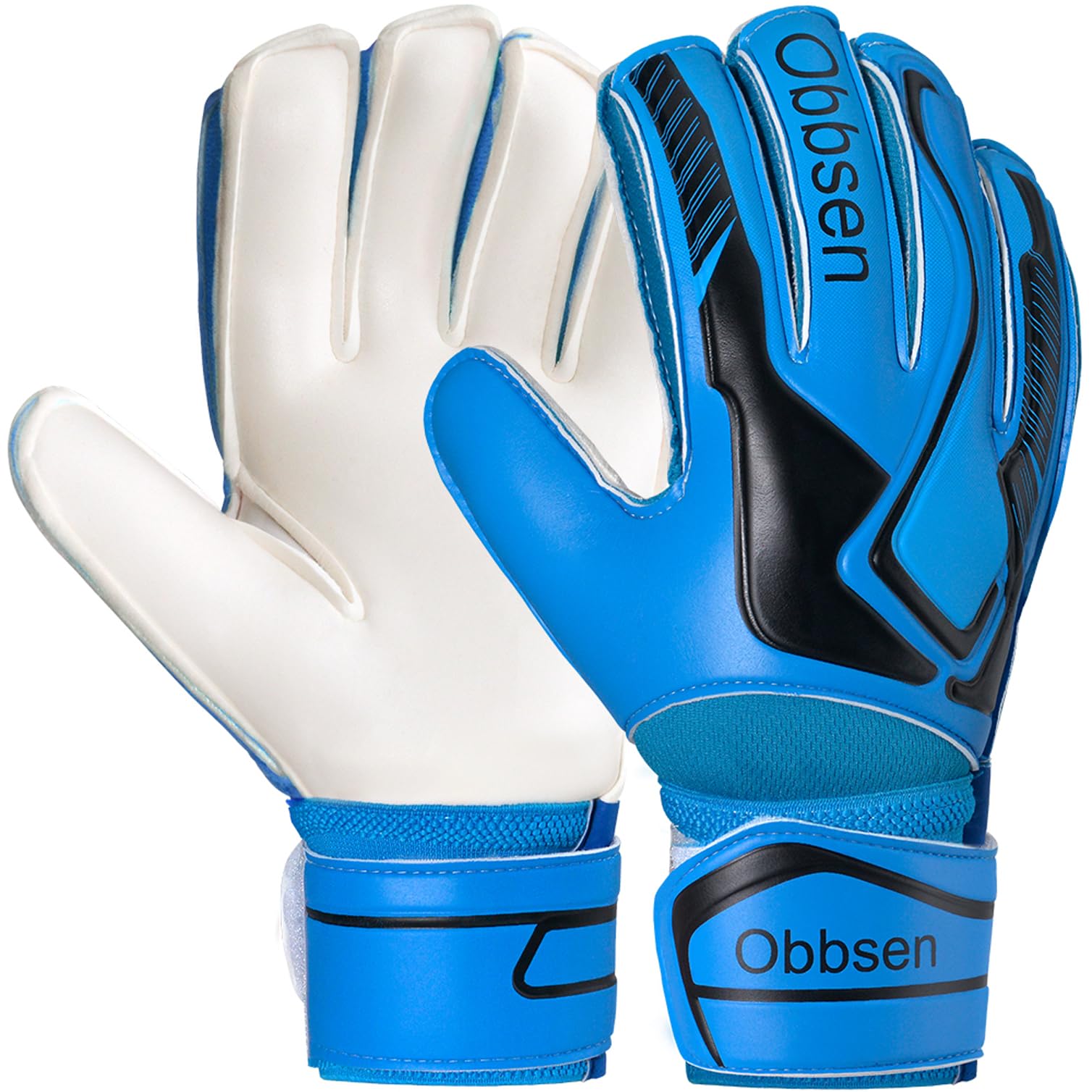 JOYJ Torwarthandschuhe mit Fingersave, Junior Unisex Fußball Torwarthandschuhe Super-Grip mit Dicker Latex, Extreme Starke Kontrolle Torwarthandschuhe für Kinder, Erwachsene und Jugendliche