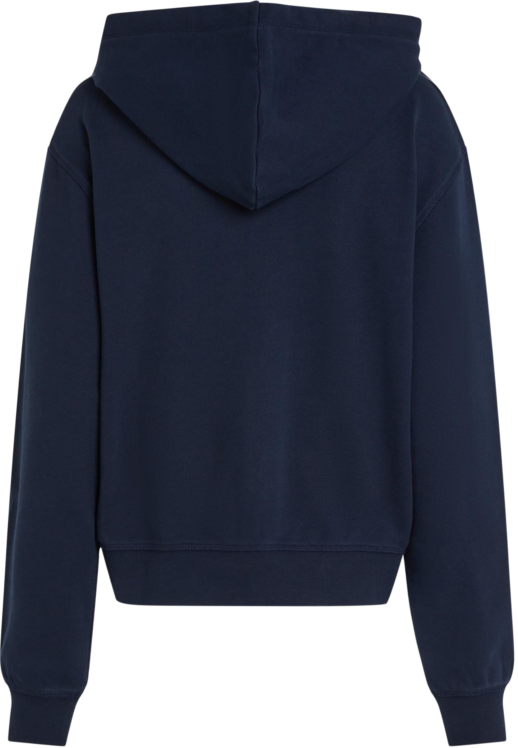 Tommy Hilfiger Damska bluza z kapturem REG Script Zip WW0WW44632, Niebieski (Dark Night Navy), M