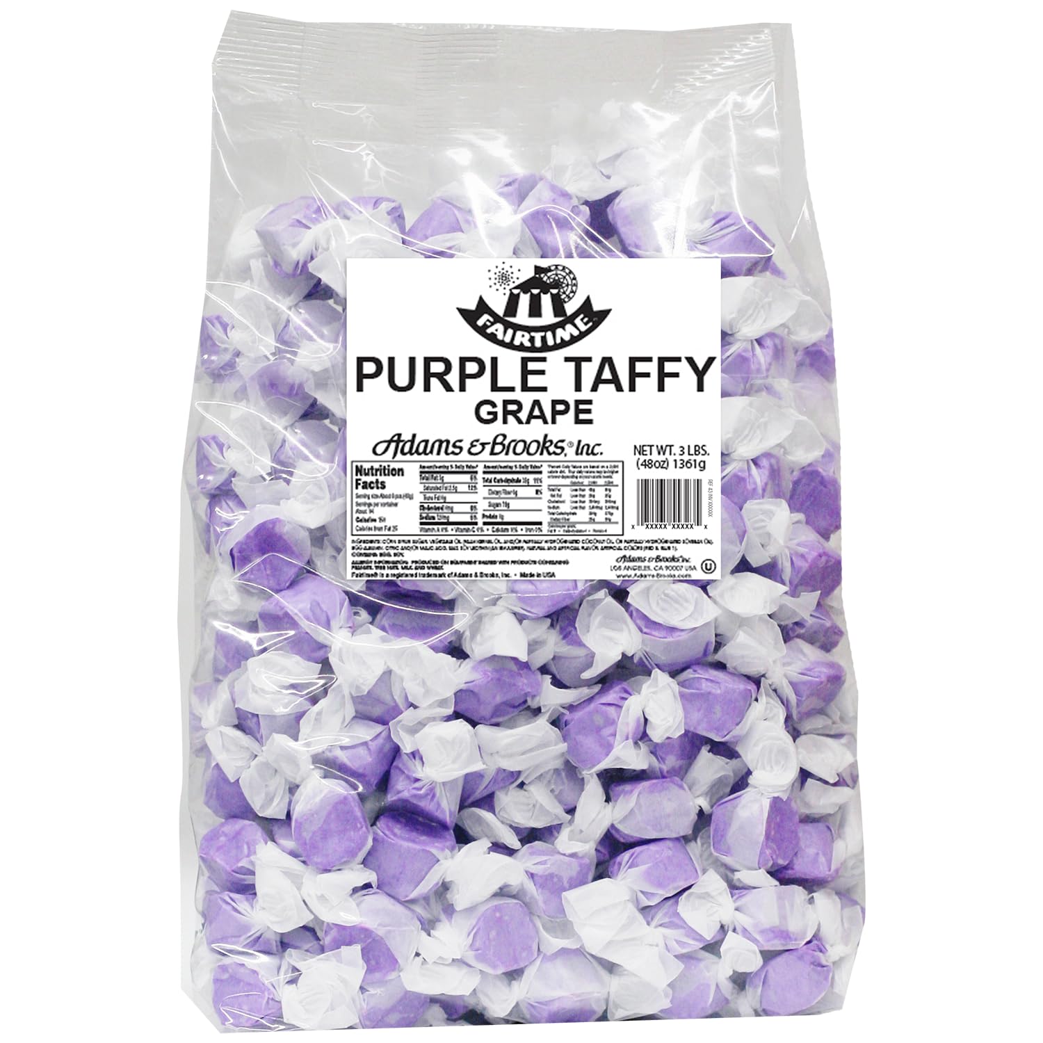 Fairtime Taffy Purple Taffy 3 Pounds